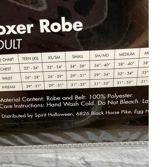 Spirit Halloween Mens Boxer Robe Size S/M Red Blue Satin Shiny New Costume - Picture 4 of 4